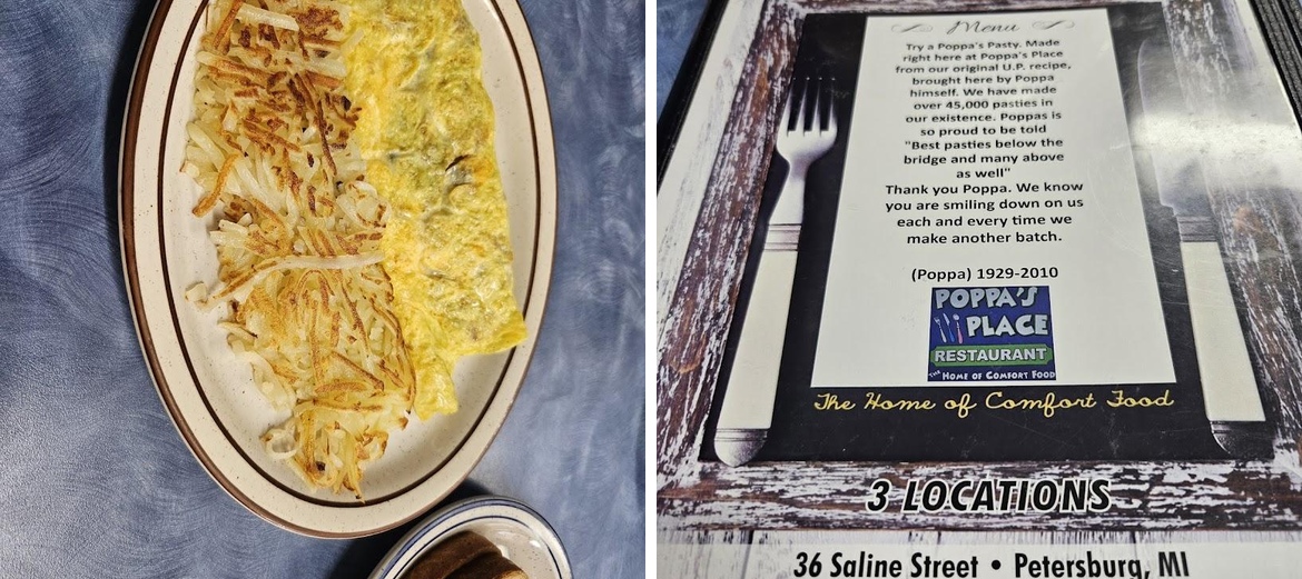 Poppa's Place Dos Menu