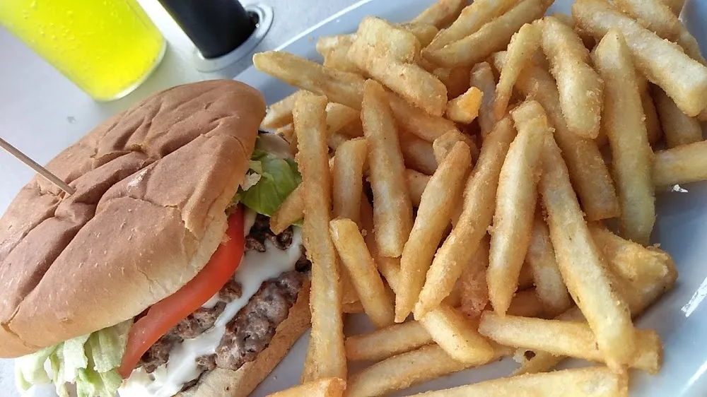 Double Cheeseburger and Fries